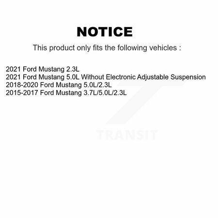 Kugel Front Rear Wheel Bearing & Hub Assembly Kit For Ford Mustang K70-101862